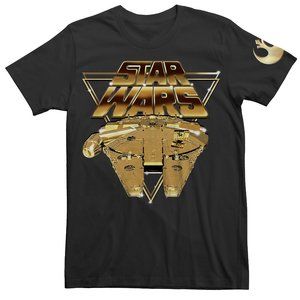 Star Wars Rebel Gold Millennium Falcon T-Shirt